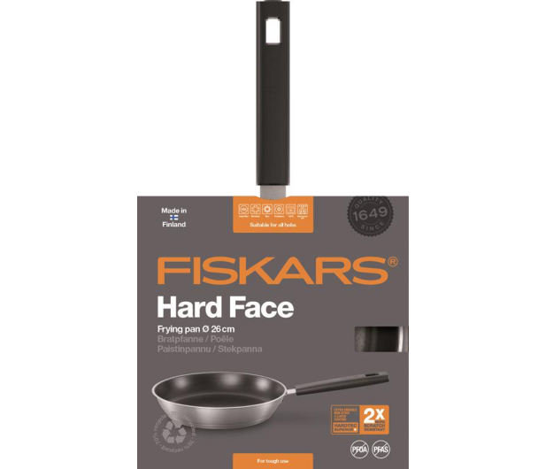 Fiskars Patelnia 26 cm HARD FACE STEEL (1052246) - 1379486 - zdjęcie 3